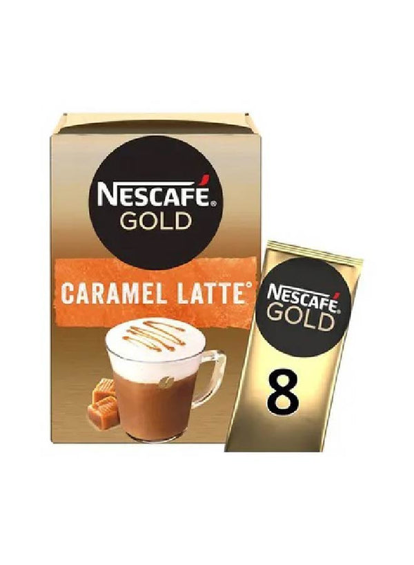 Nescafe Gold Caramel Latte Coffee 8 Sachets 17g - Neocart General Trading LLC