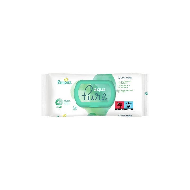 Pampers Aqua Pure Water Wipes 48's