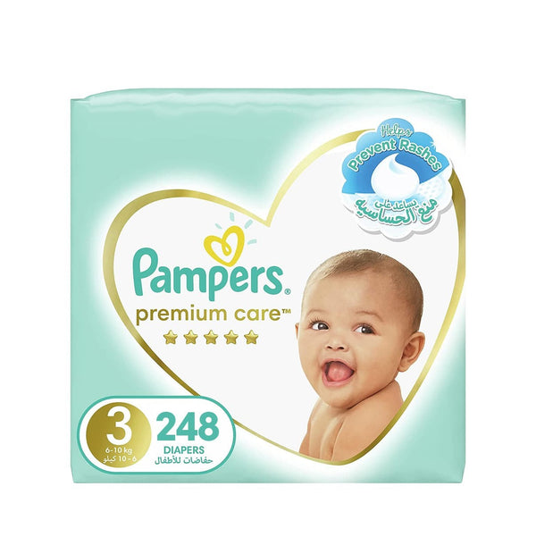 Pampers Premium Care Diapers, Size 3, 6-10 kg - Neocart General Trading LLC