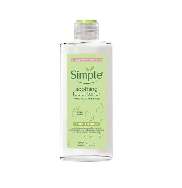 Simple Kind to Skin Soothing Facial Toner alcohol-free 200 ml - Neocart General Trading LLC