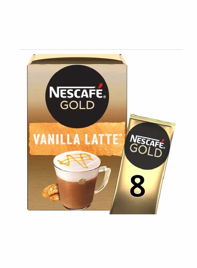 Nescafe gold  Vanilla Latte 148grams  8 Sachets