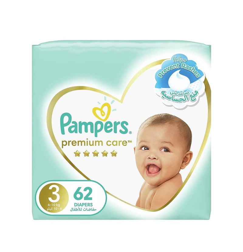 Pampers Premium Care Diapers, Size 3, 6-10 kg - Neocart General Trading LLC
