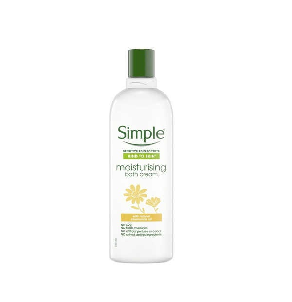 Simple Kind to Skin Moisturising Bath Cream with Natural Camomile Oil .400ml - Neocart General Trading LLC